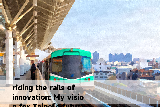 riding the rails of innovation: My vision for Taipei's future